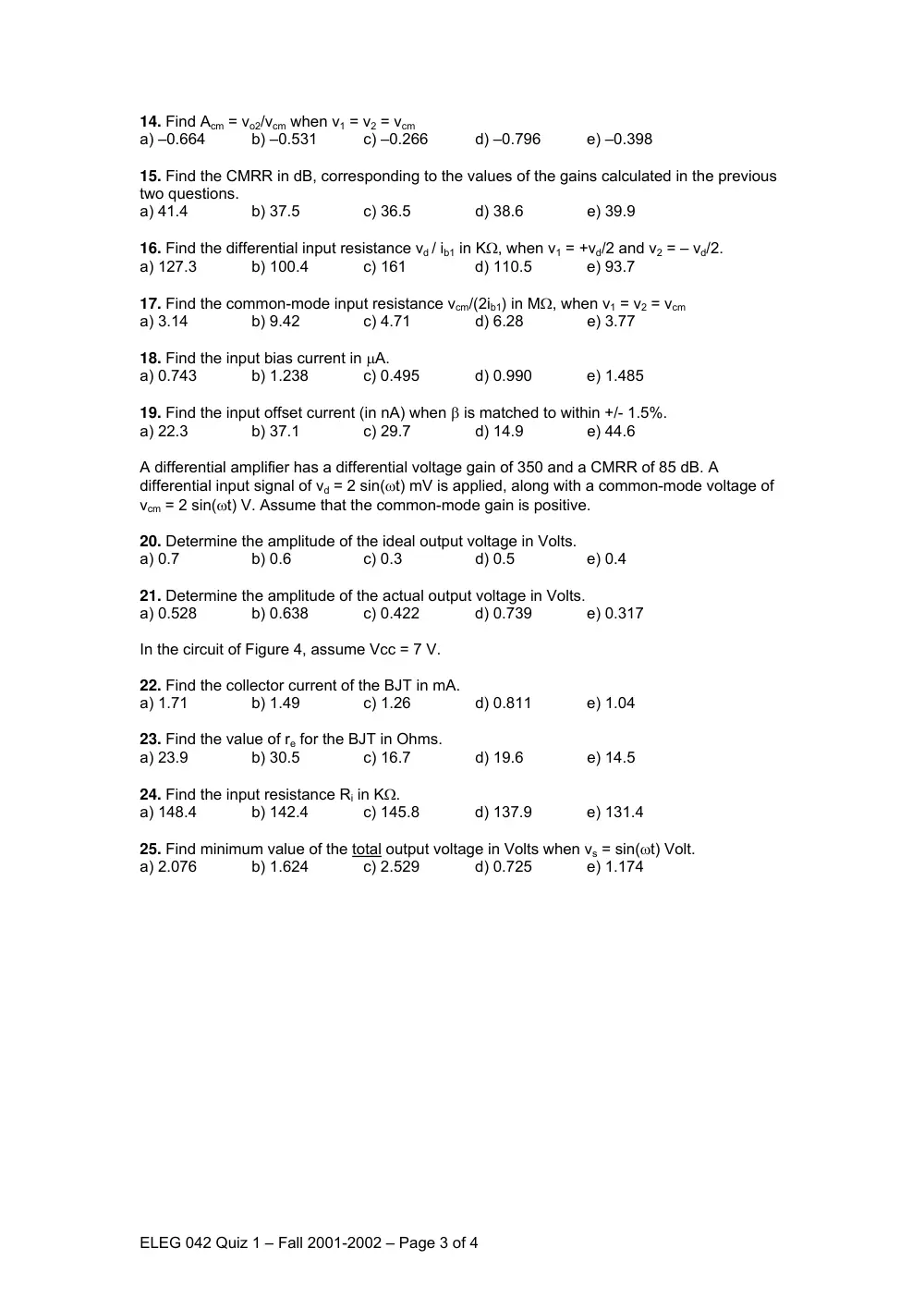 EECE 311 Exam, Fall 2001, page 3