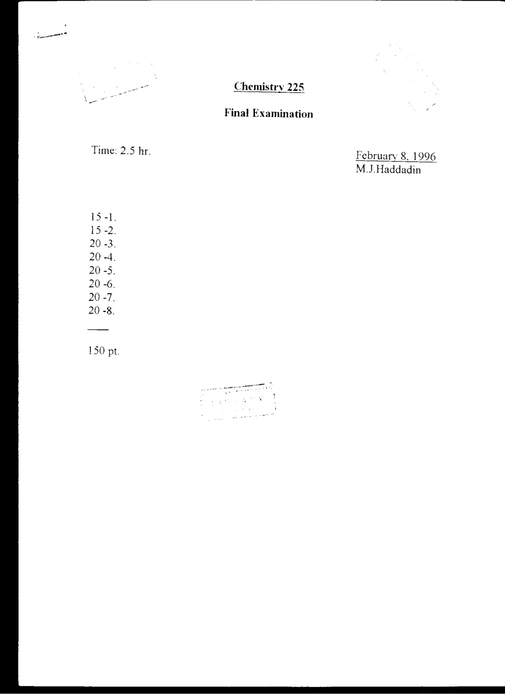 ENG 230 Final, Fall 2004, page 1