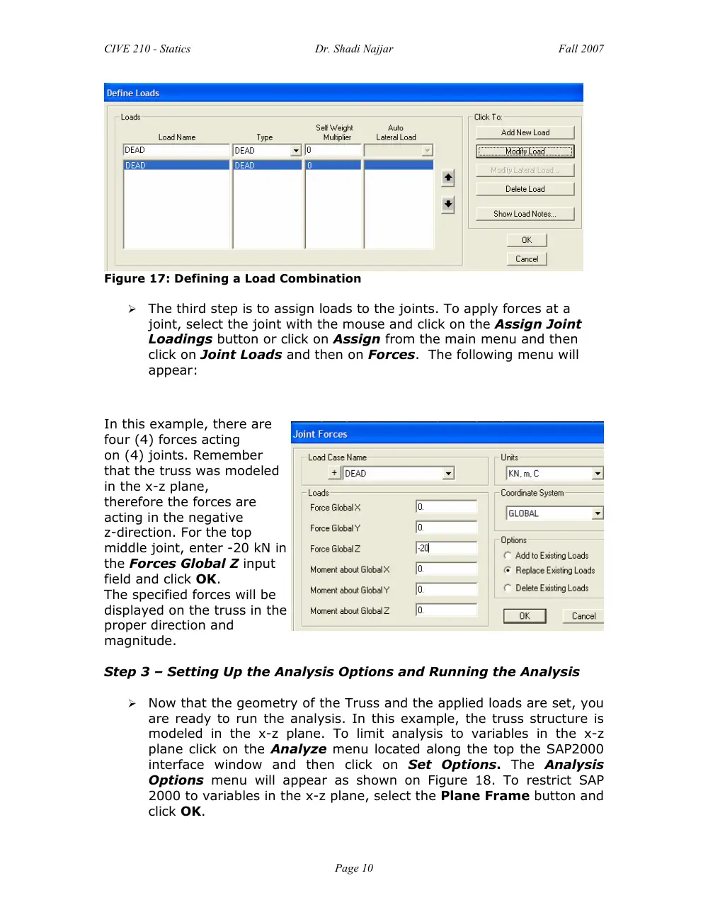 CIVE 210 Tutorial, Fall 2010, page 10
