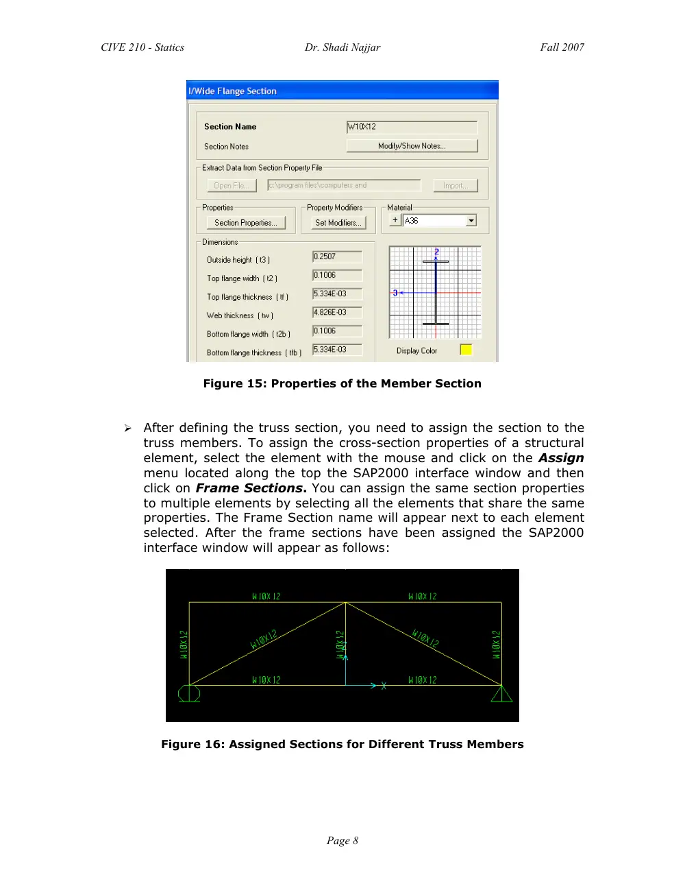 CIVE 210 Tutorial, Fall 2010, page 8