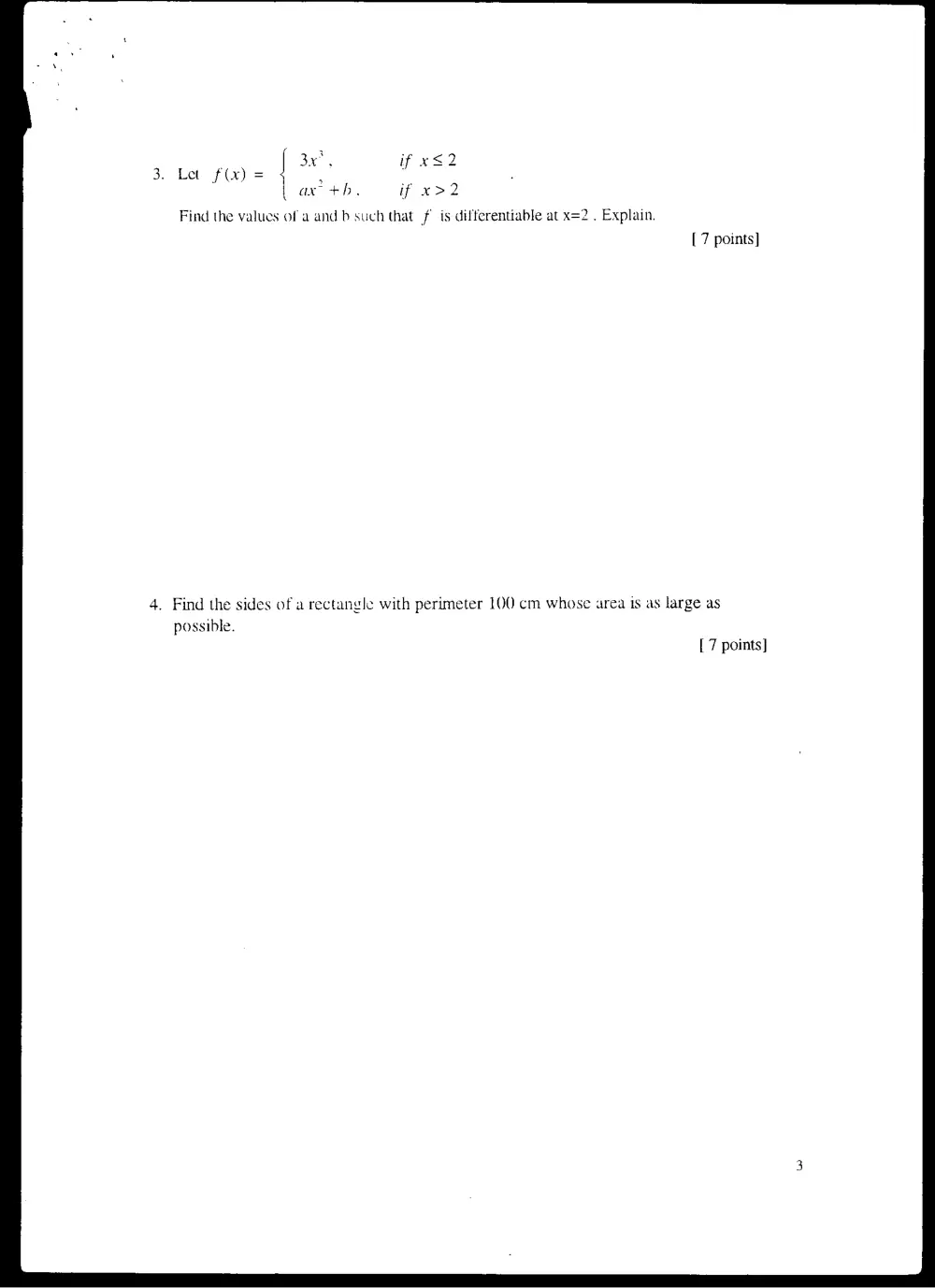 MATH 101 Final, Fall 2001, page 3