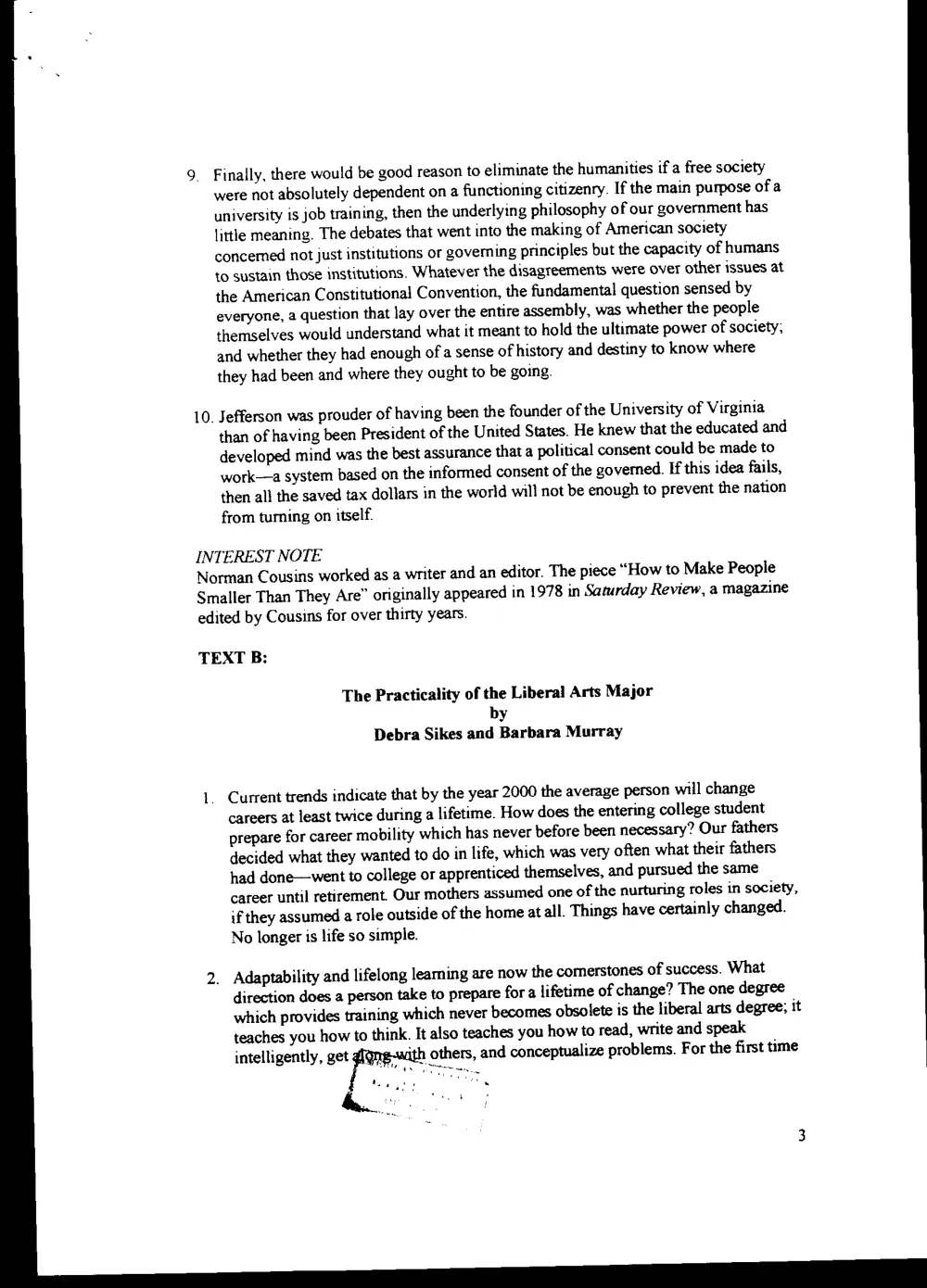 ENG 204 Final, Spring 2003, page 3