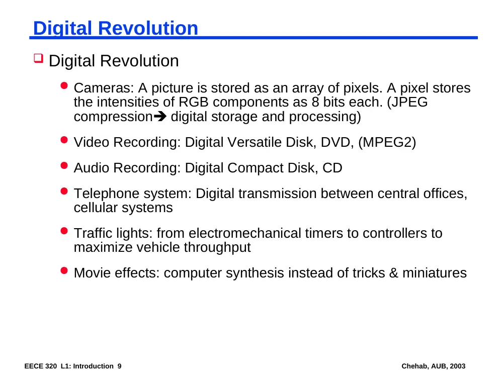 EECE 320 Lecture 1, Fall 2011, page 3
