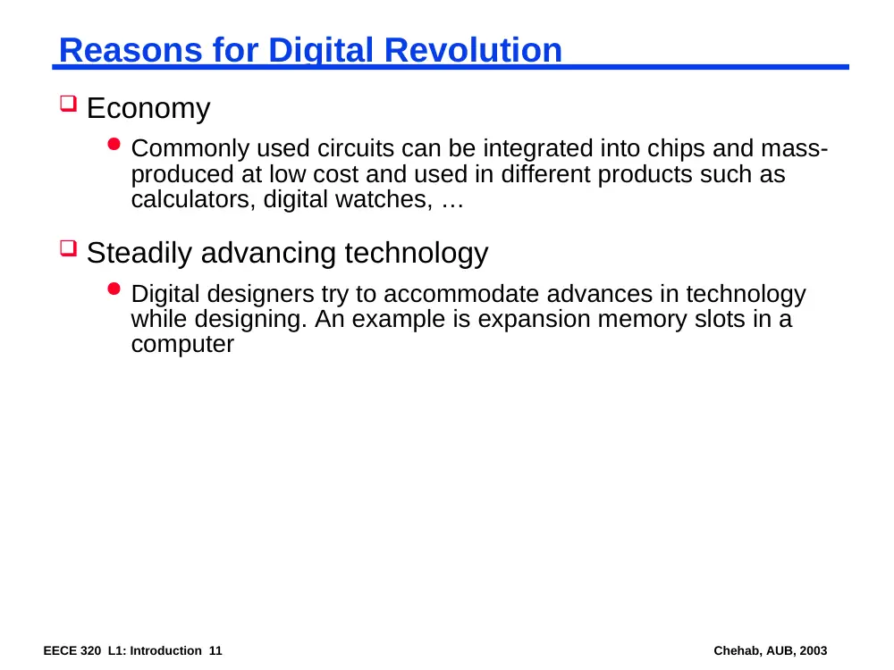 EECE 320 Lecture 1, Fall 2011, page 5