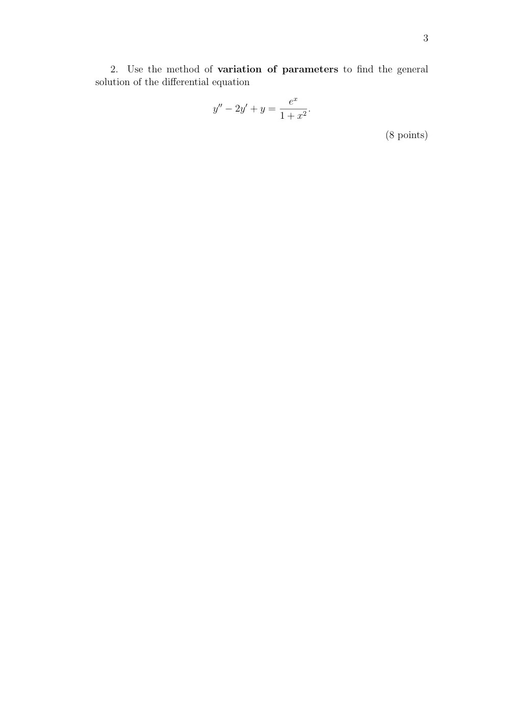 MATH 202 Exam 2, Spring 2008, page 3