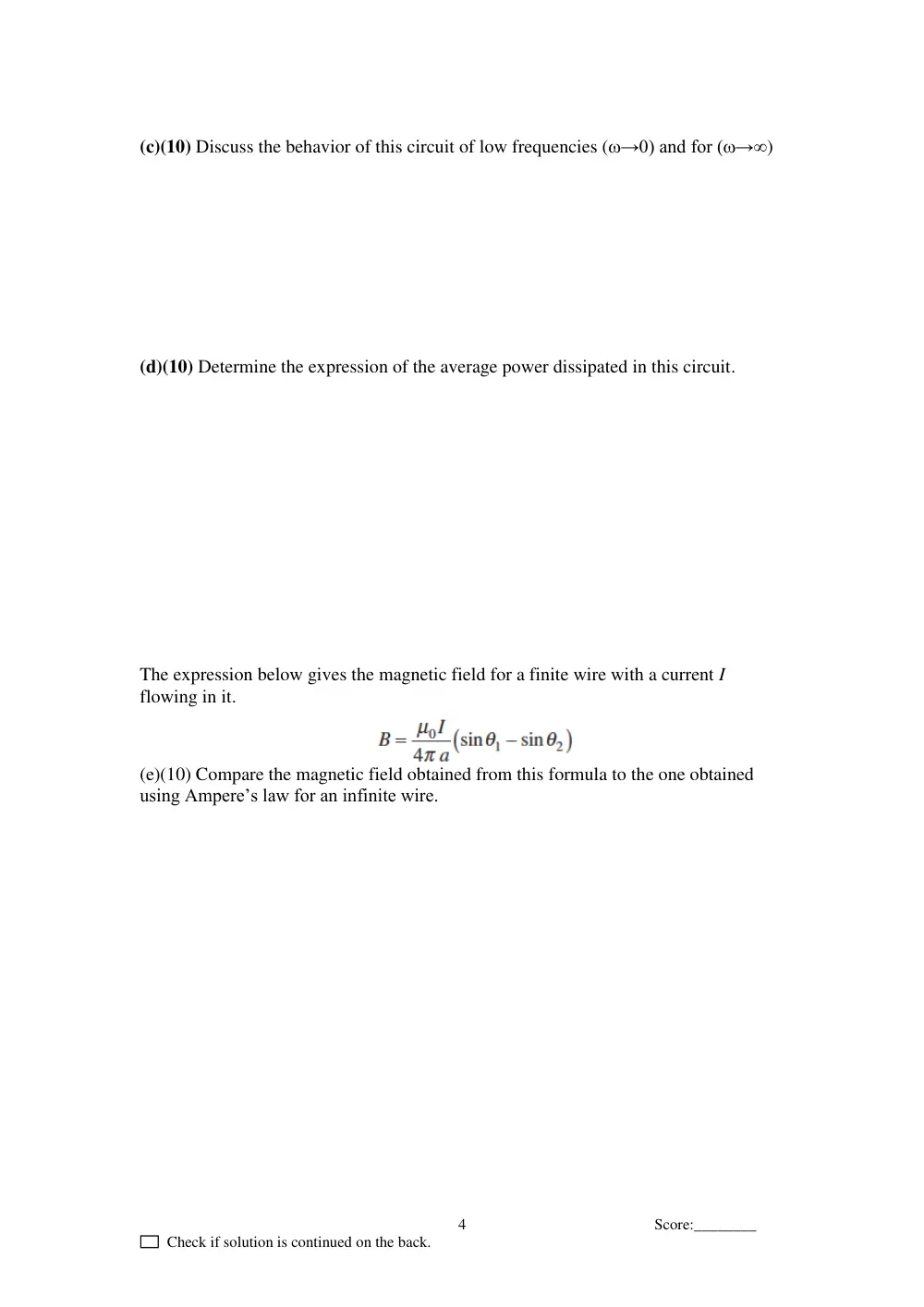 PHYS 211 Final, Spring 2011, page 4