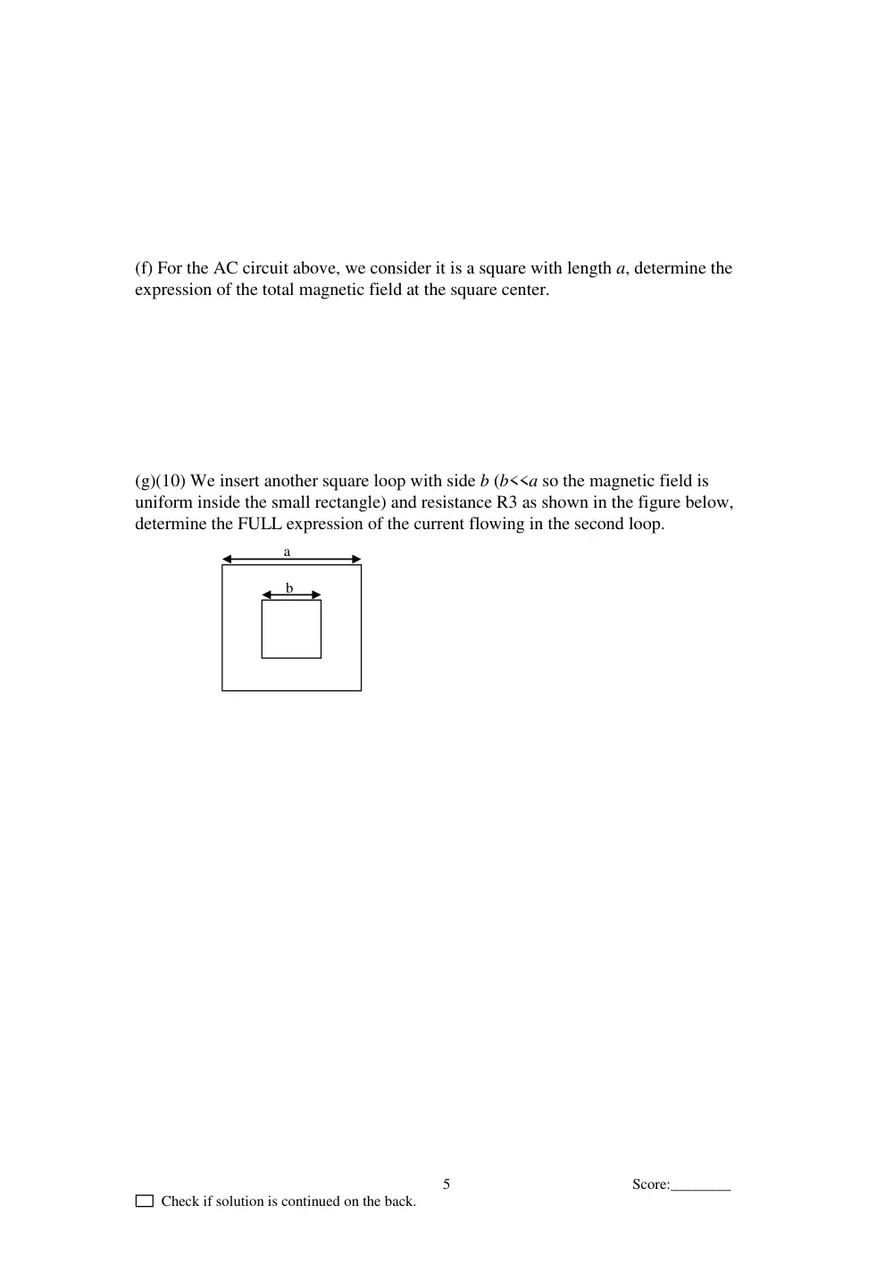 PHYS 211 Final, Spring 2011, page 5