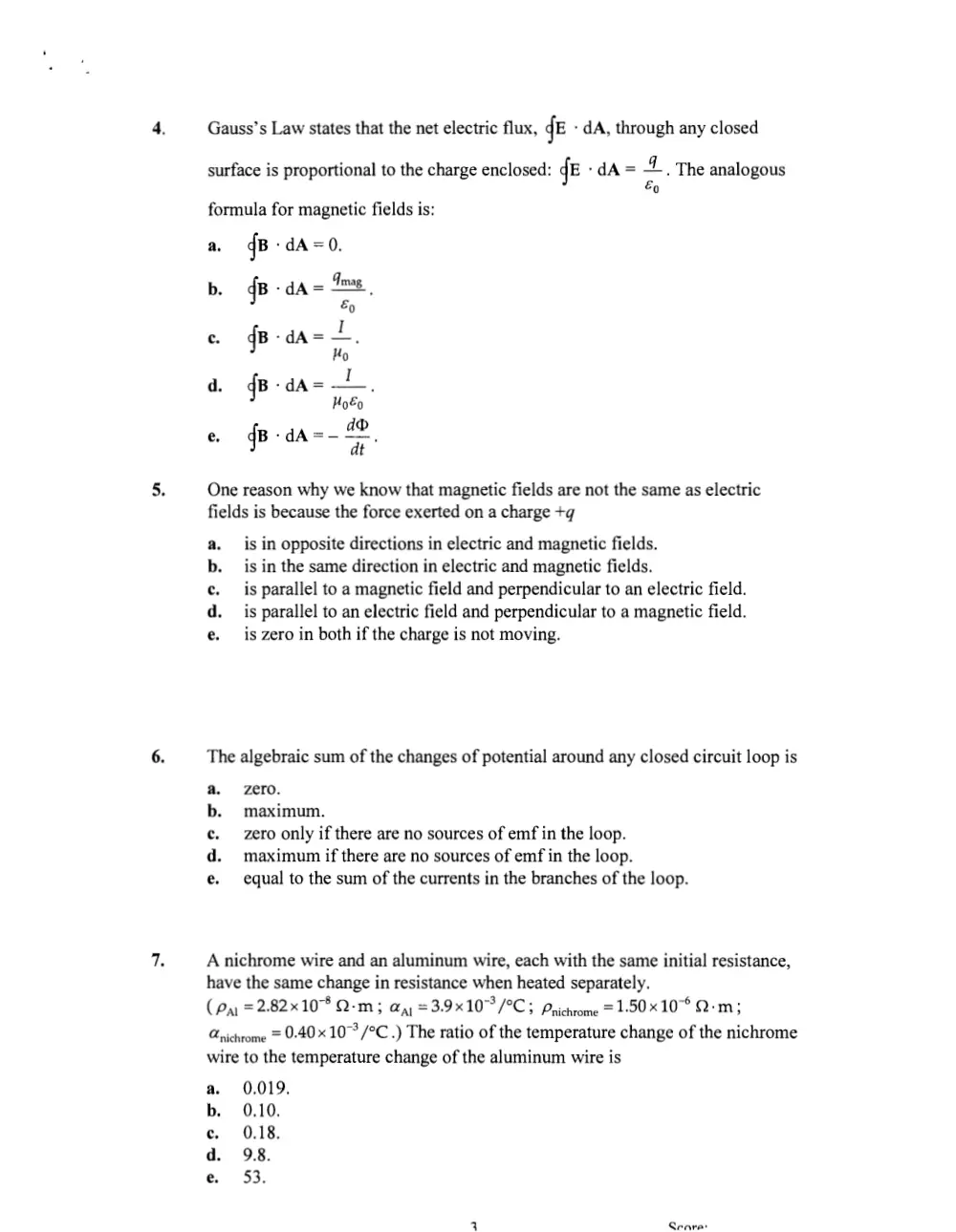 PHYS 211 Final, Spring 2009, page 3