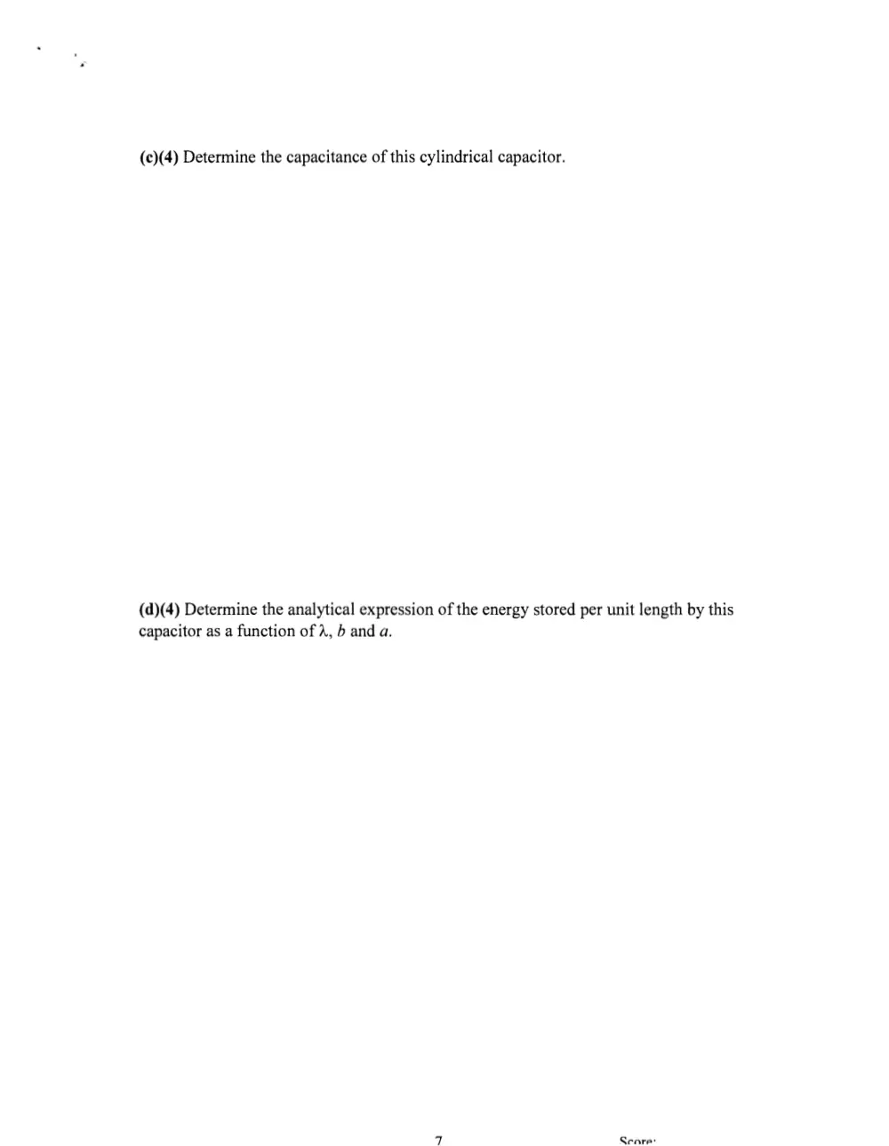 PHYS 211 Final, Spring 2009, page 7