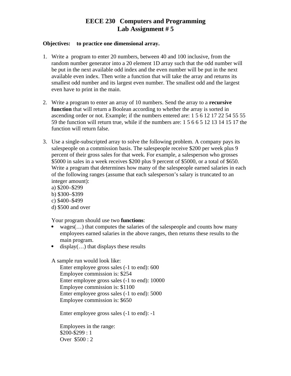 EECE 230 Homework with Solution, Fall 2010, page 6