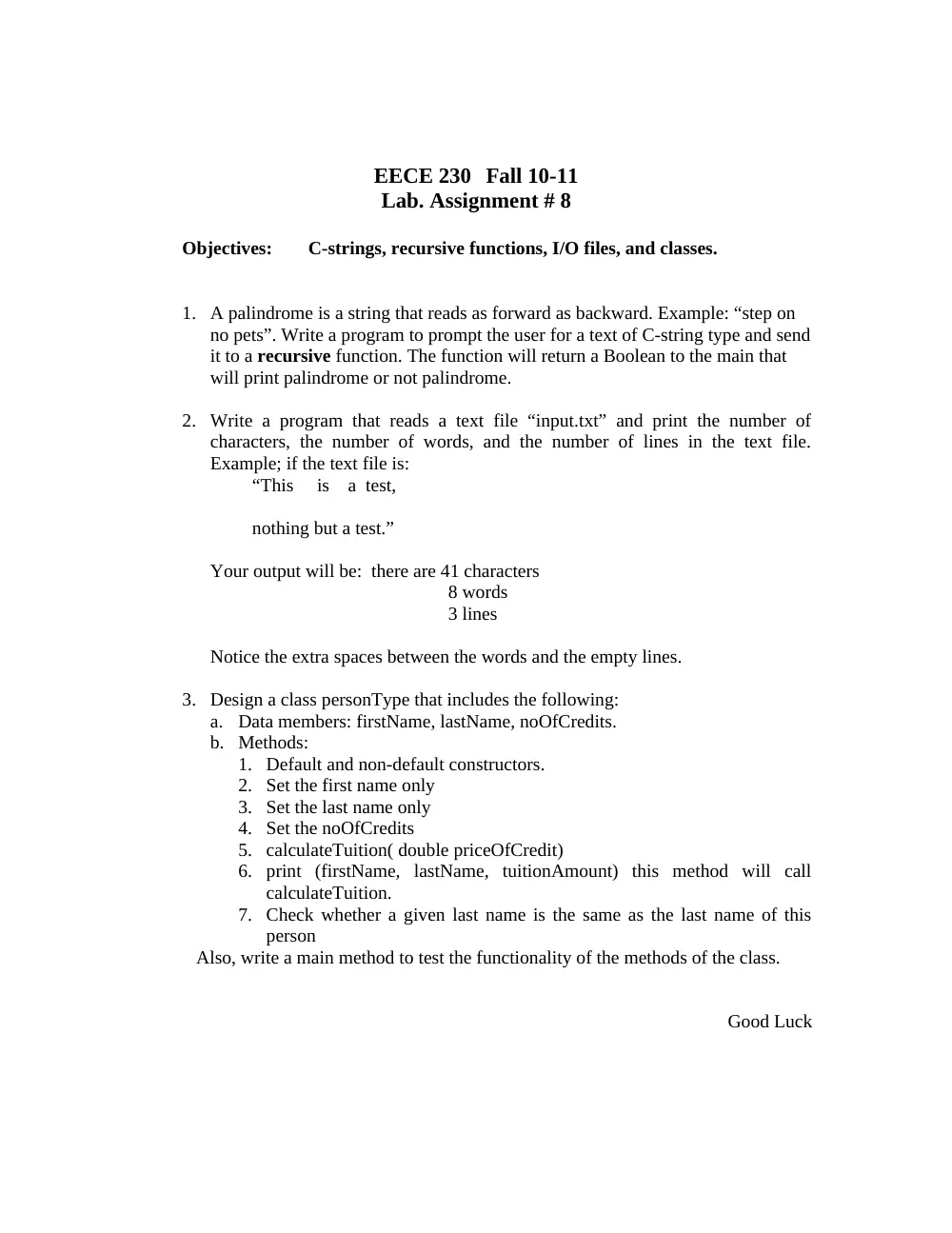 EECE 230 Homework with Solution, Fall 2010, page 9