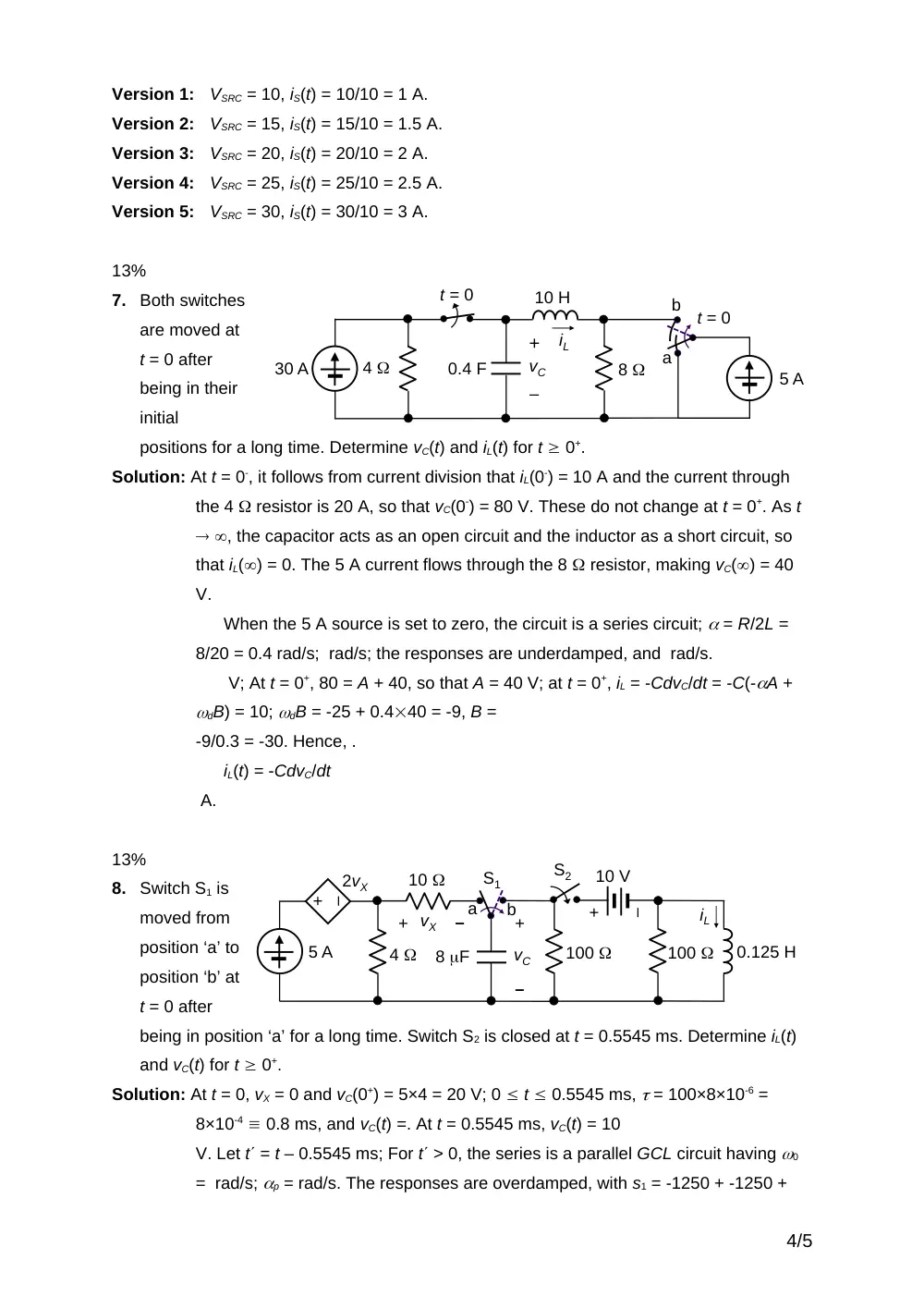 EECE 210 Final Exam-solution, Fall 2016, page 4