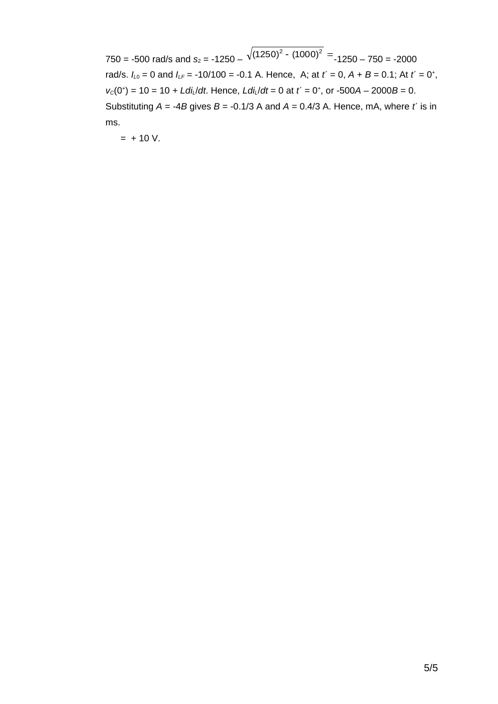 EECE 210 Final Exam-solution, Fall 2016, page 5