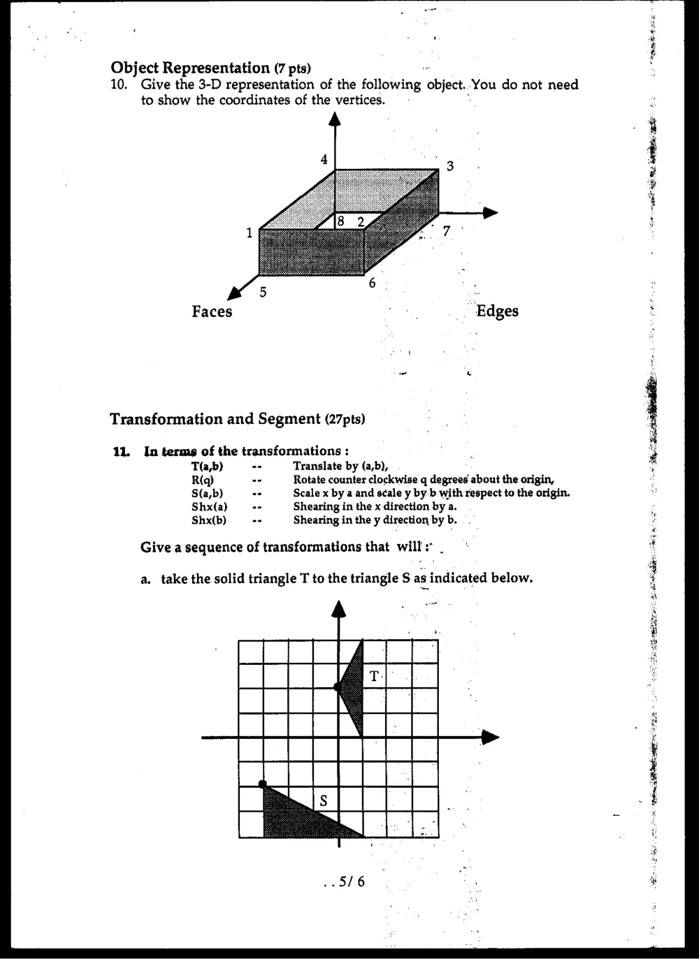 CMPS 285 Final, Fall 1995, page 5