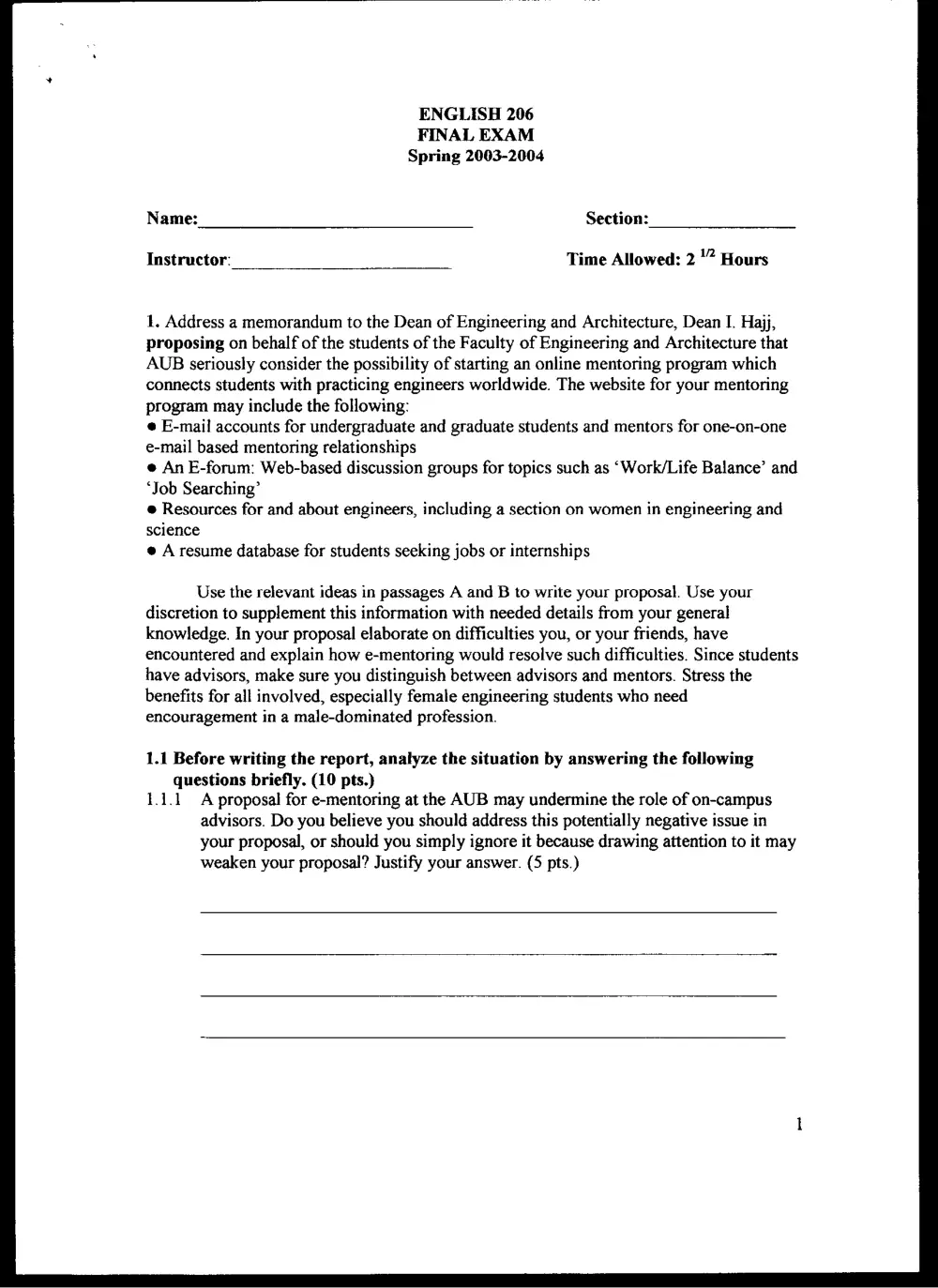 ENG 206 Final, Spring 2004, page 7