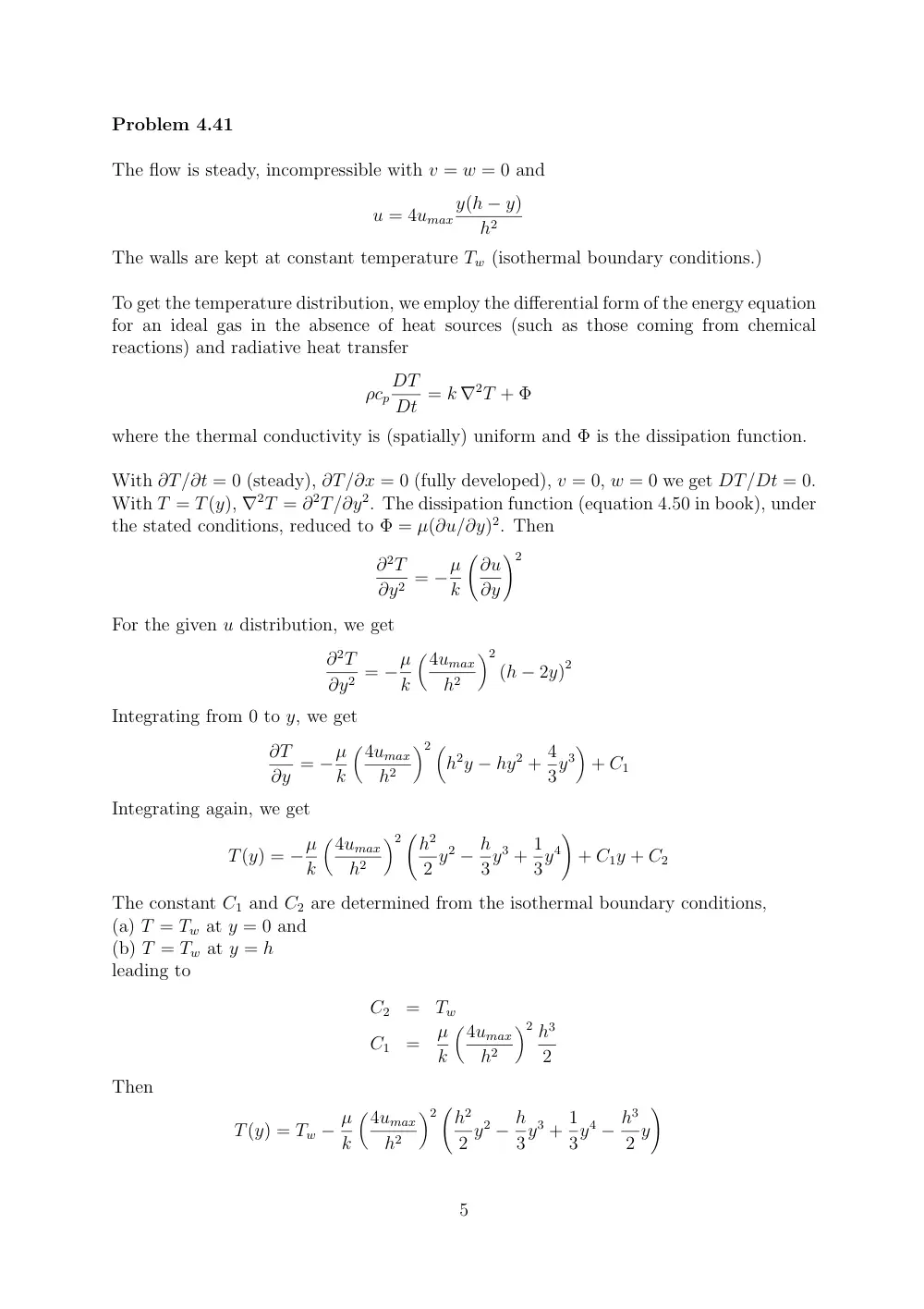 MECH 314 Problems 7, Spring 2014, page 5