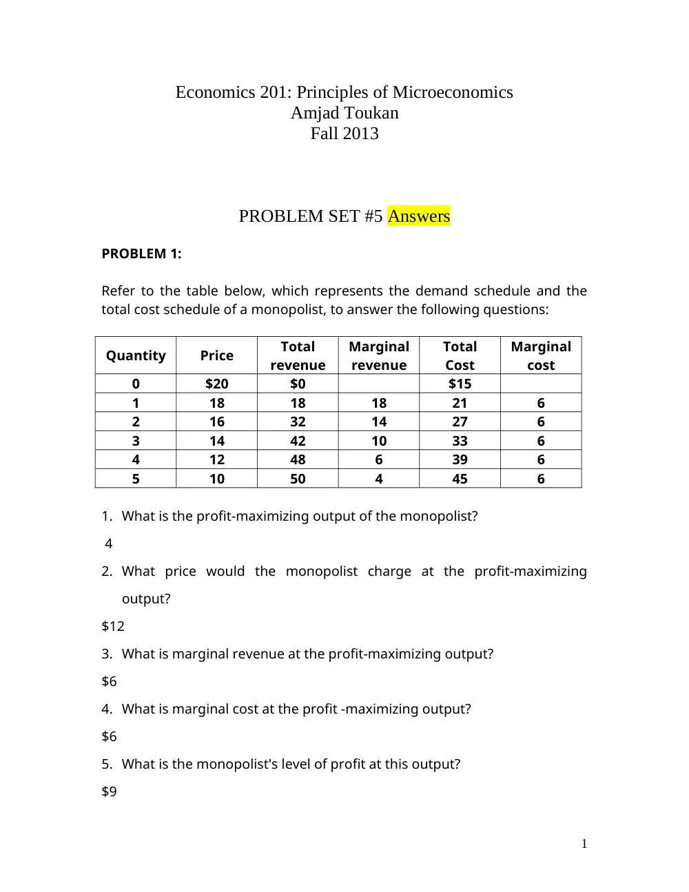 ECO 201 Notes, Fall 2013, page 1