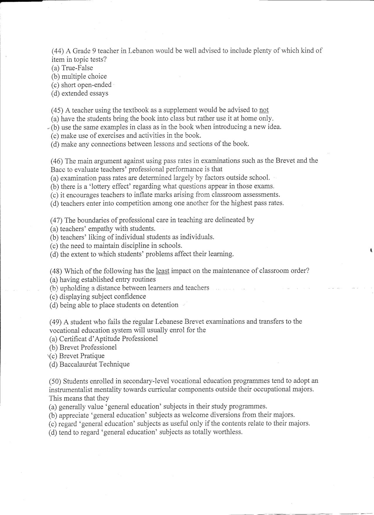 EDUC 230 Final, Fall 2010, page 7