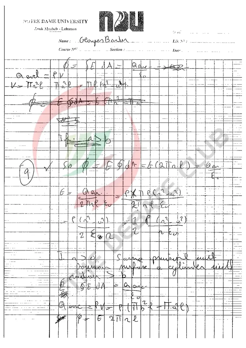 PHS 212 Midterm with Solution, Spring 2005, page 7