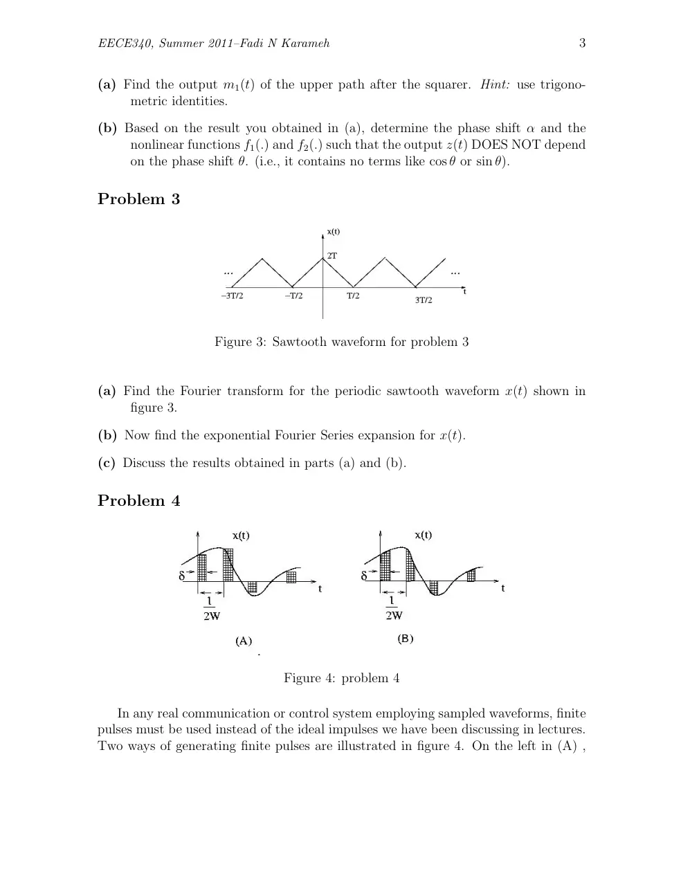EECE 340 Homework Problem Set 4, Summer 2011, page 3