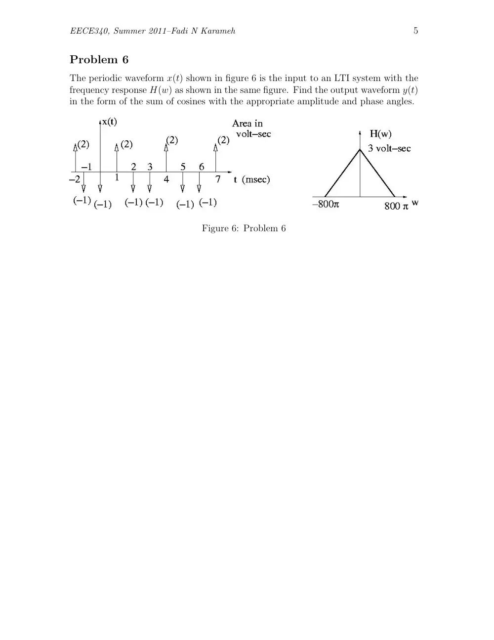 EECE 340 Homework Problem Set 4, Summer 2011, page 5
