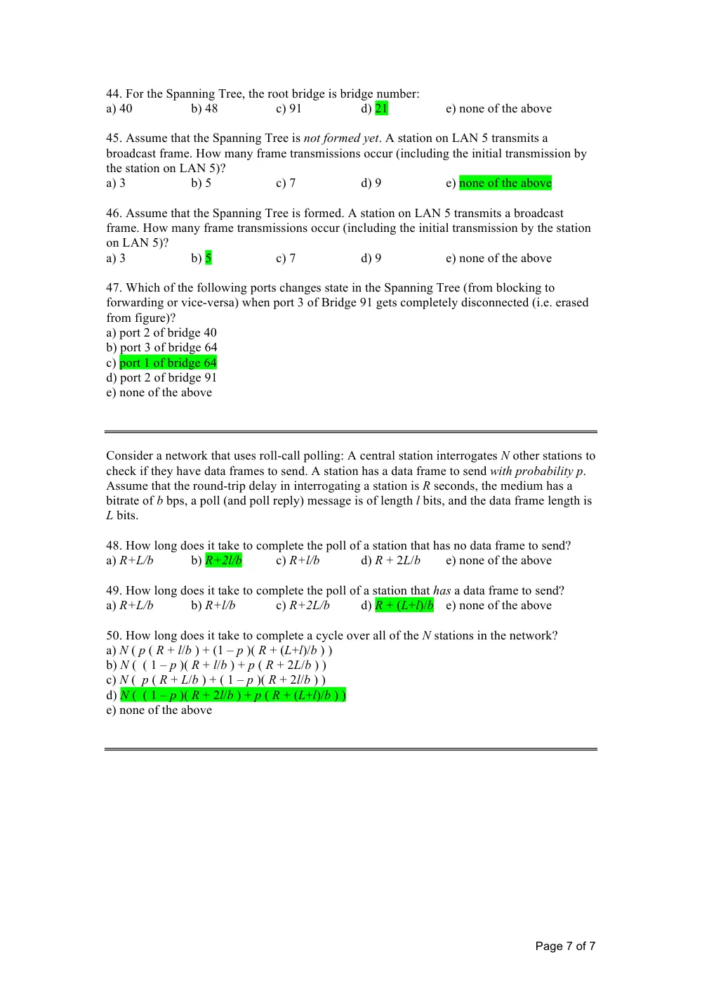 EECE 350 Midterm Exam with Solution, Spring 2014, page 7
