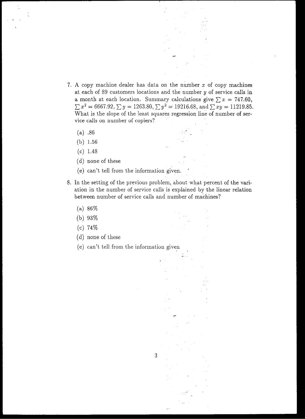 STAT 201 Final, Spring 2008, page 3