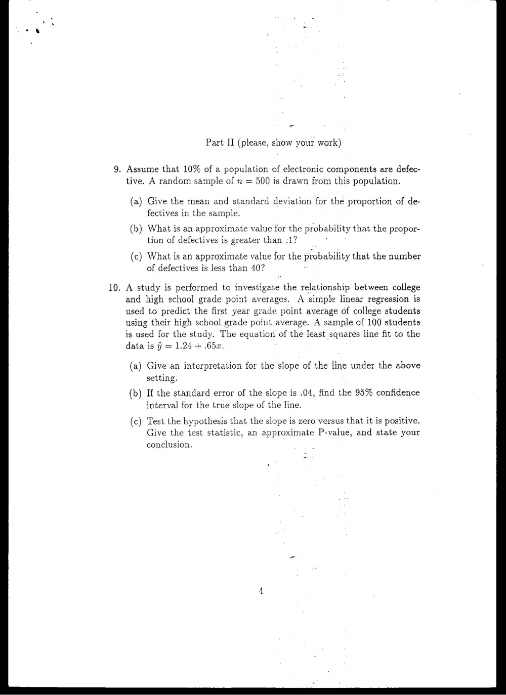 STAT 201 Final, Spring 2008, page 4