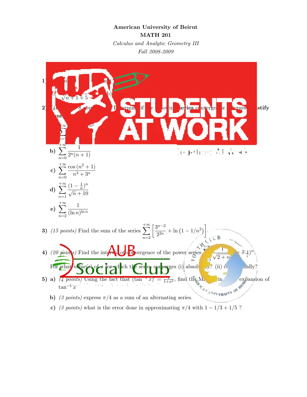 MATH 201 Exam 1, Spring 2016, page 1