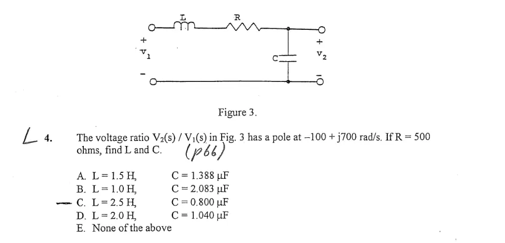 EECE 290 Problems For Laplace, Spring 2008, page 10