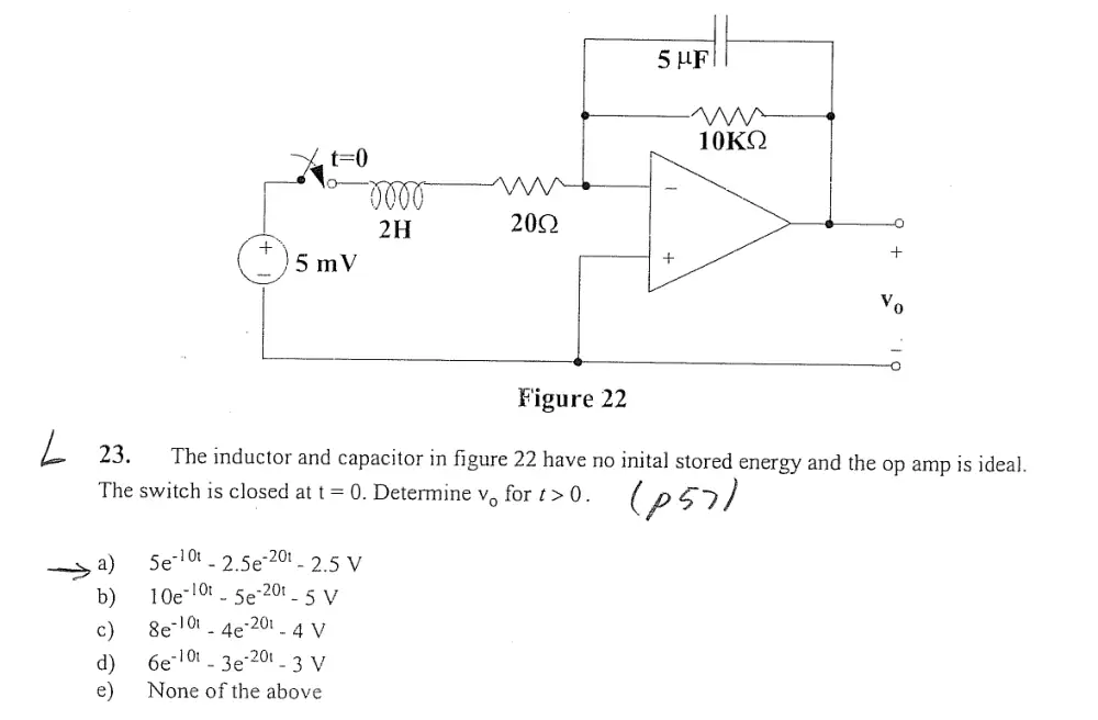 EECE 290 Problems For Laplace, Spring 2008, page 8