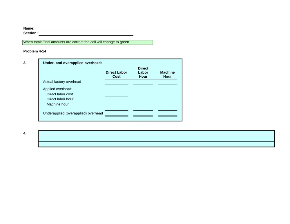 ACCT 222 Problems Excel Template 4, Fall 2014, page 8