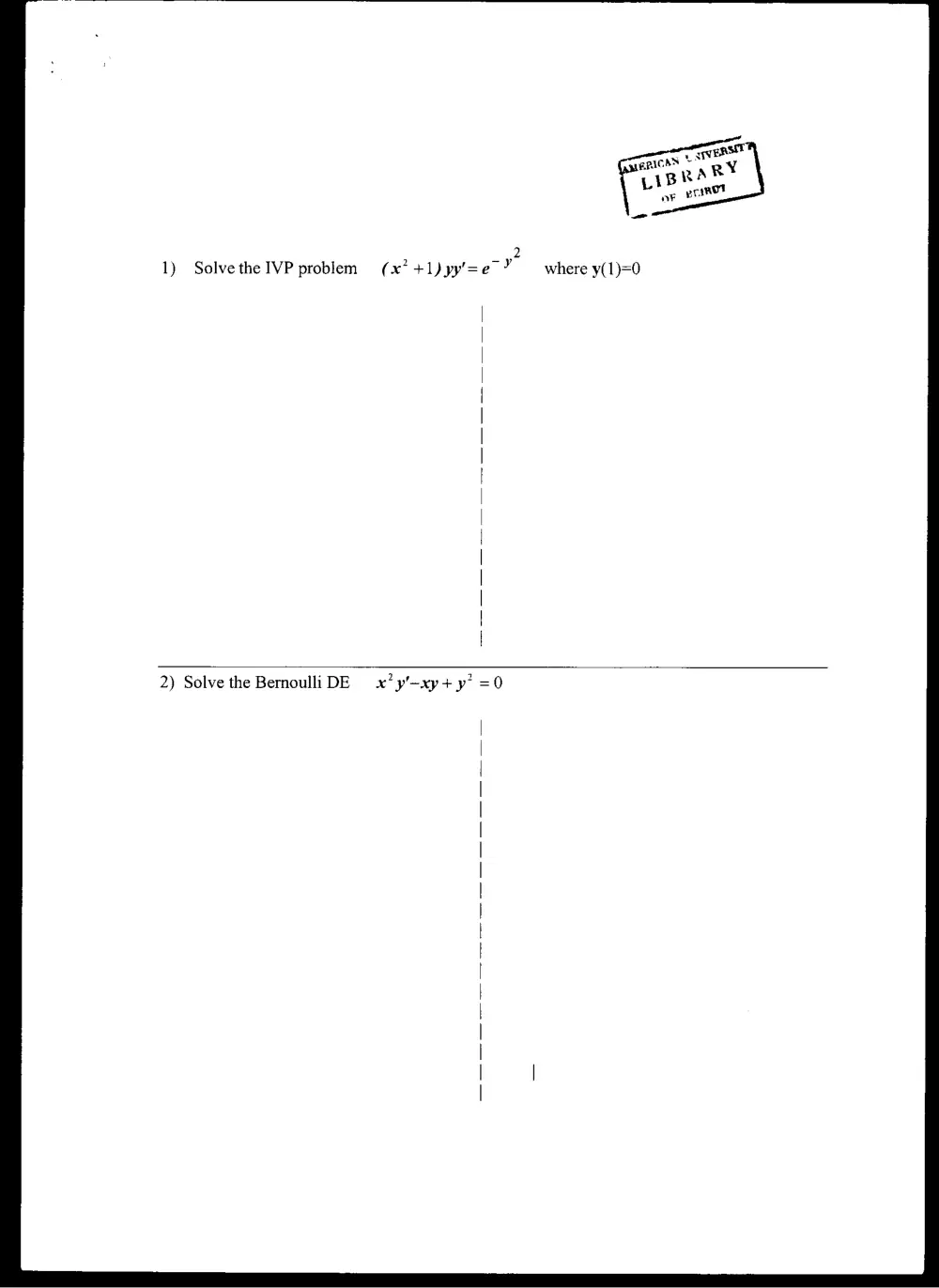 MATH 202 Midterm, Spring 2005, page 2