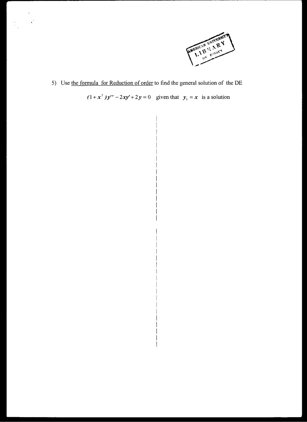 MATH 202 Midterm, Spring 2005, page 5