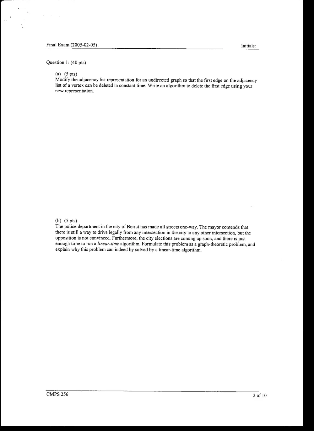 CMPS 256 Final, Fall 2004, page 2