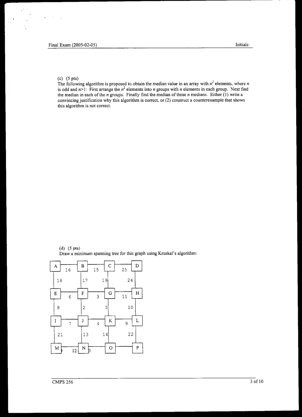 CMPS 256 Final, Fall 2004, page 3