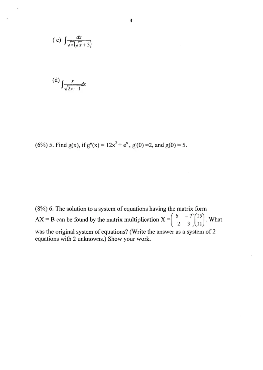MATH 204 Final, Fall 2006, page 4