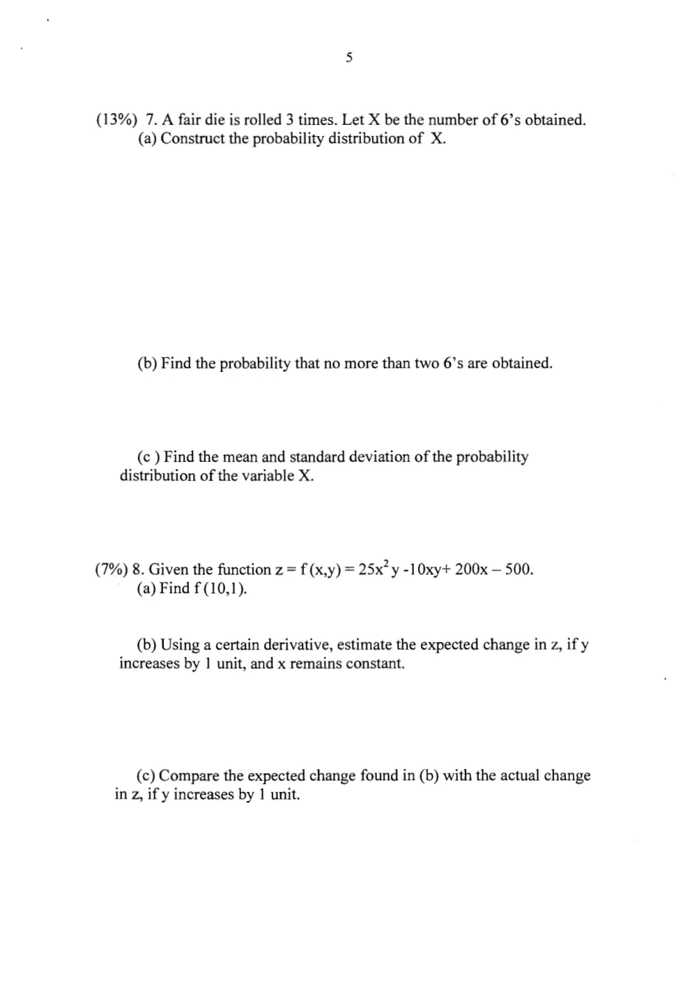 MATH 204 Final, Fall 2006, page 5