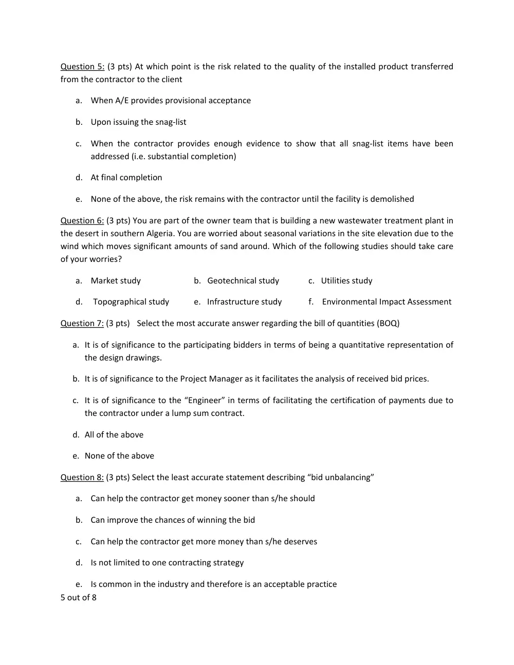 CIVE 580 Midterm, Fall 2010, page 5