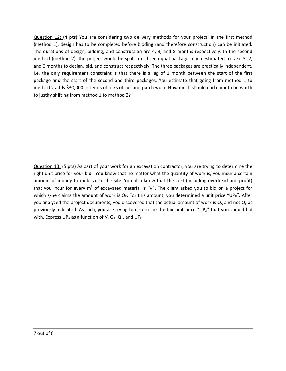 CIVE 580 Midterm, Fall 2010, page 7