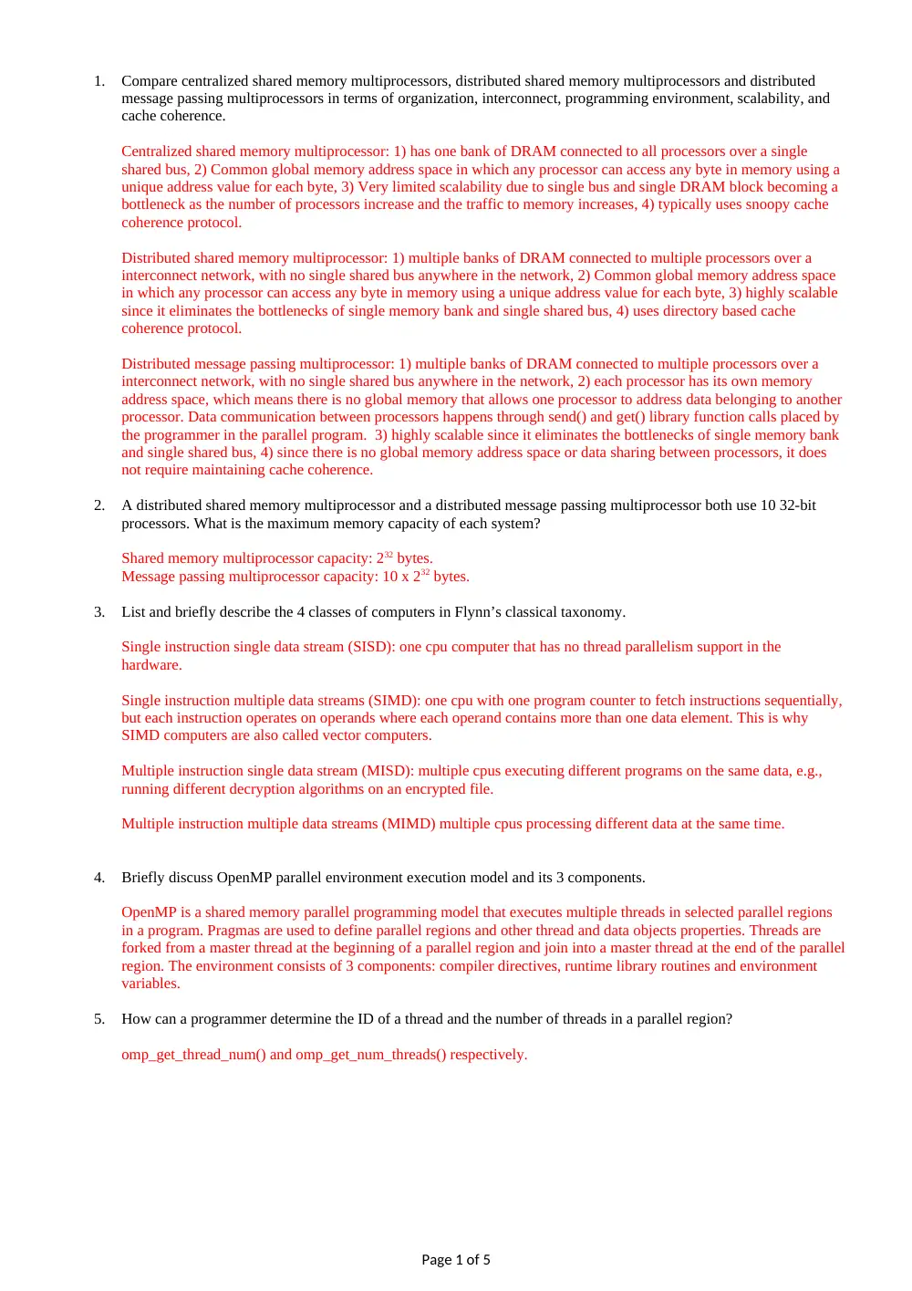EECE 422 Problems Quiz 1 Problems, Fall 2017, page 1