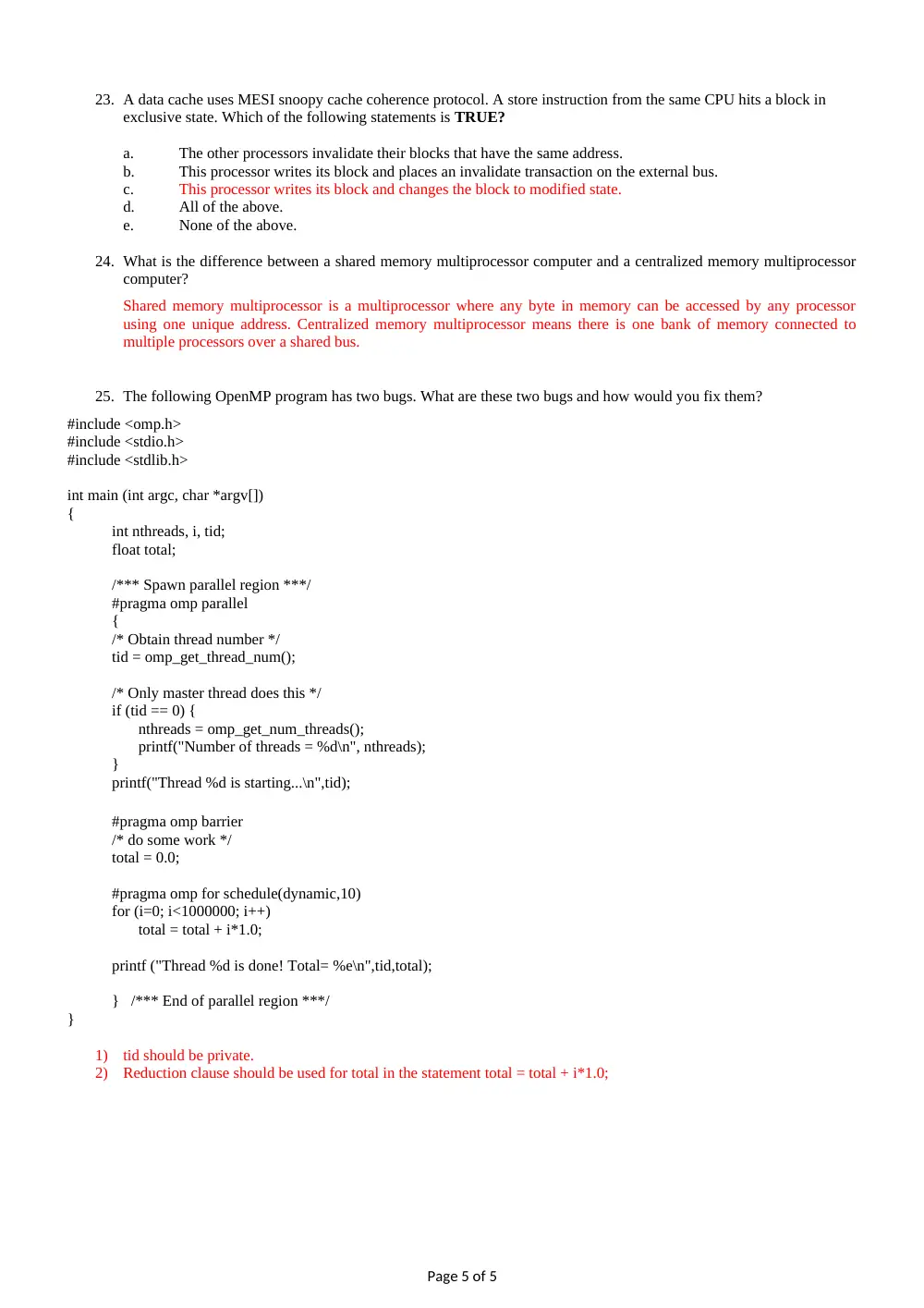 EECE 422 Problems Quiz 1 Problems, Fall 2017, page 5
