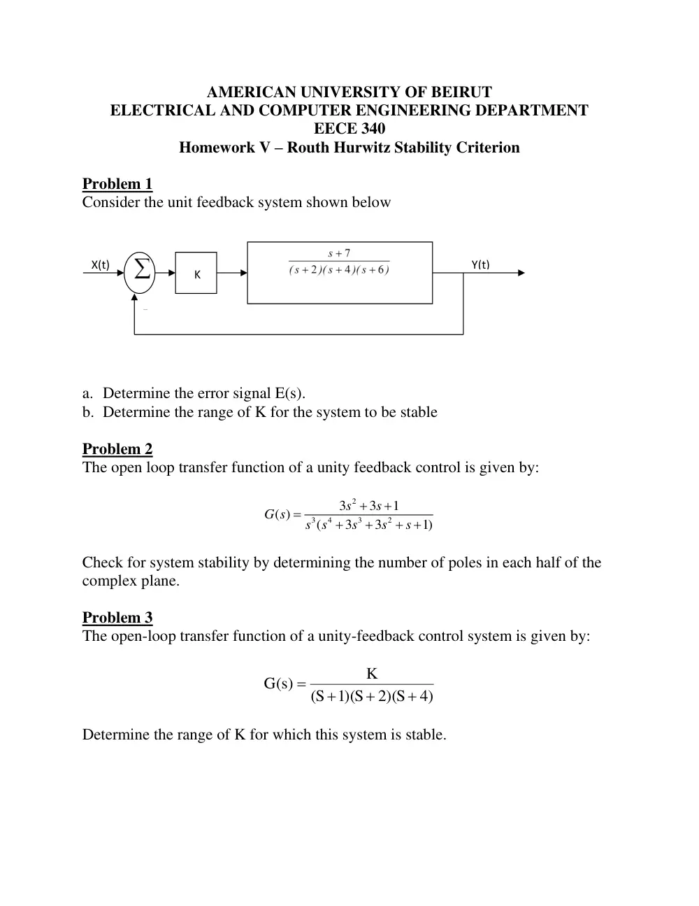 EECE 340 Homework 5, Spring 2016, page 1