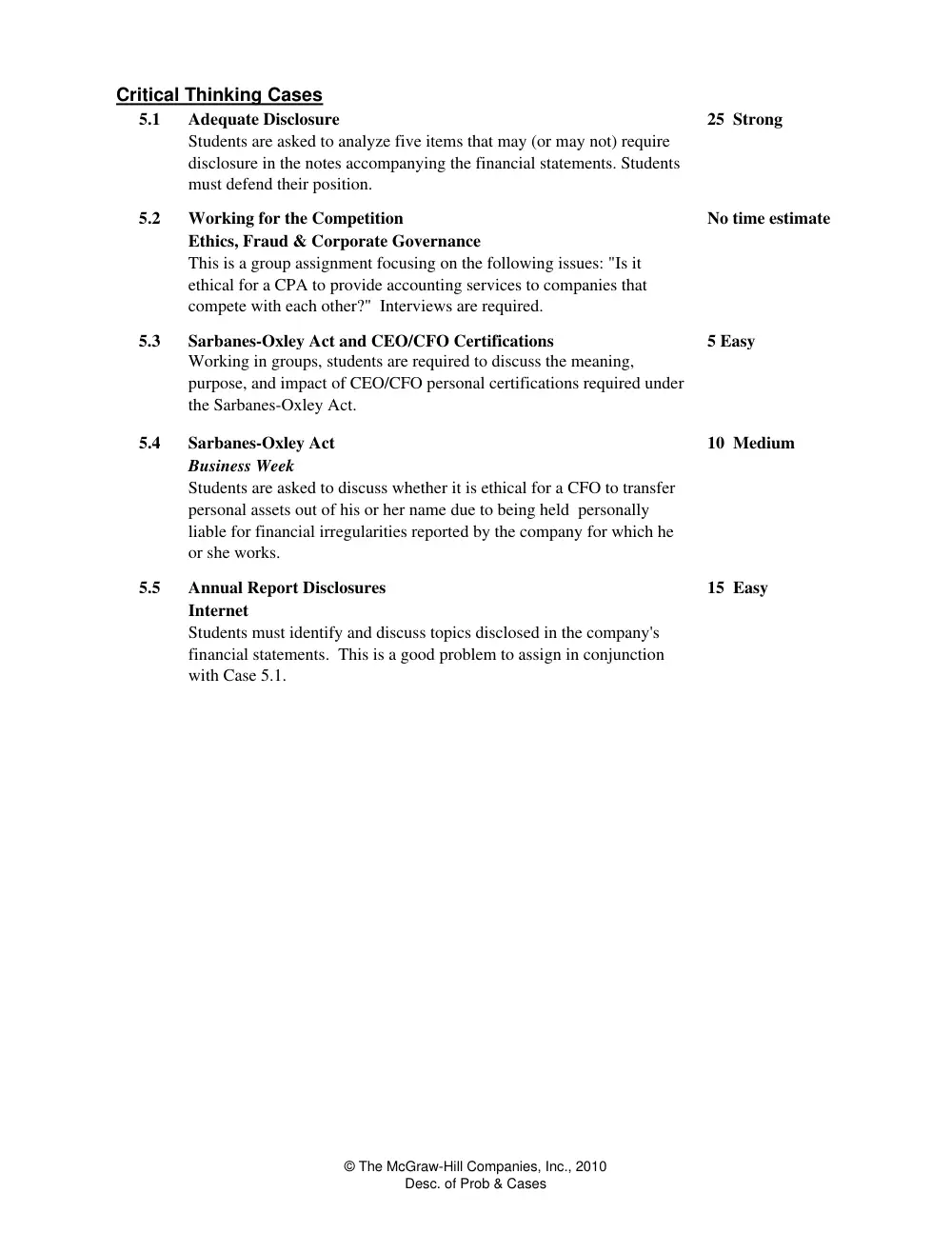 ACO 201 Problems Chapter 5 Solutions, Spring 2013, page 4
