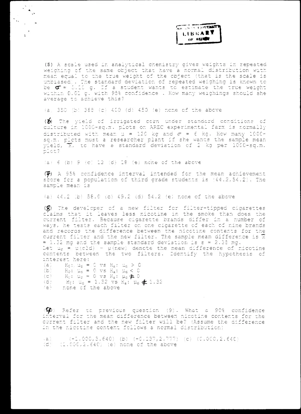 STAT 210 Final, Summer 2004, page 2