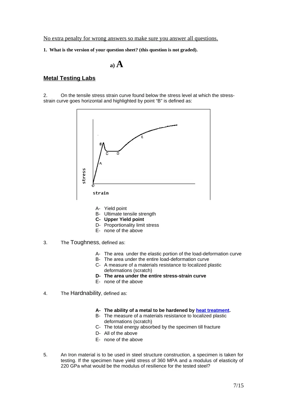 MECH 341 Final, Fall 2010, page 7