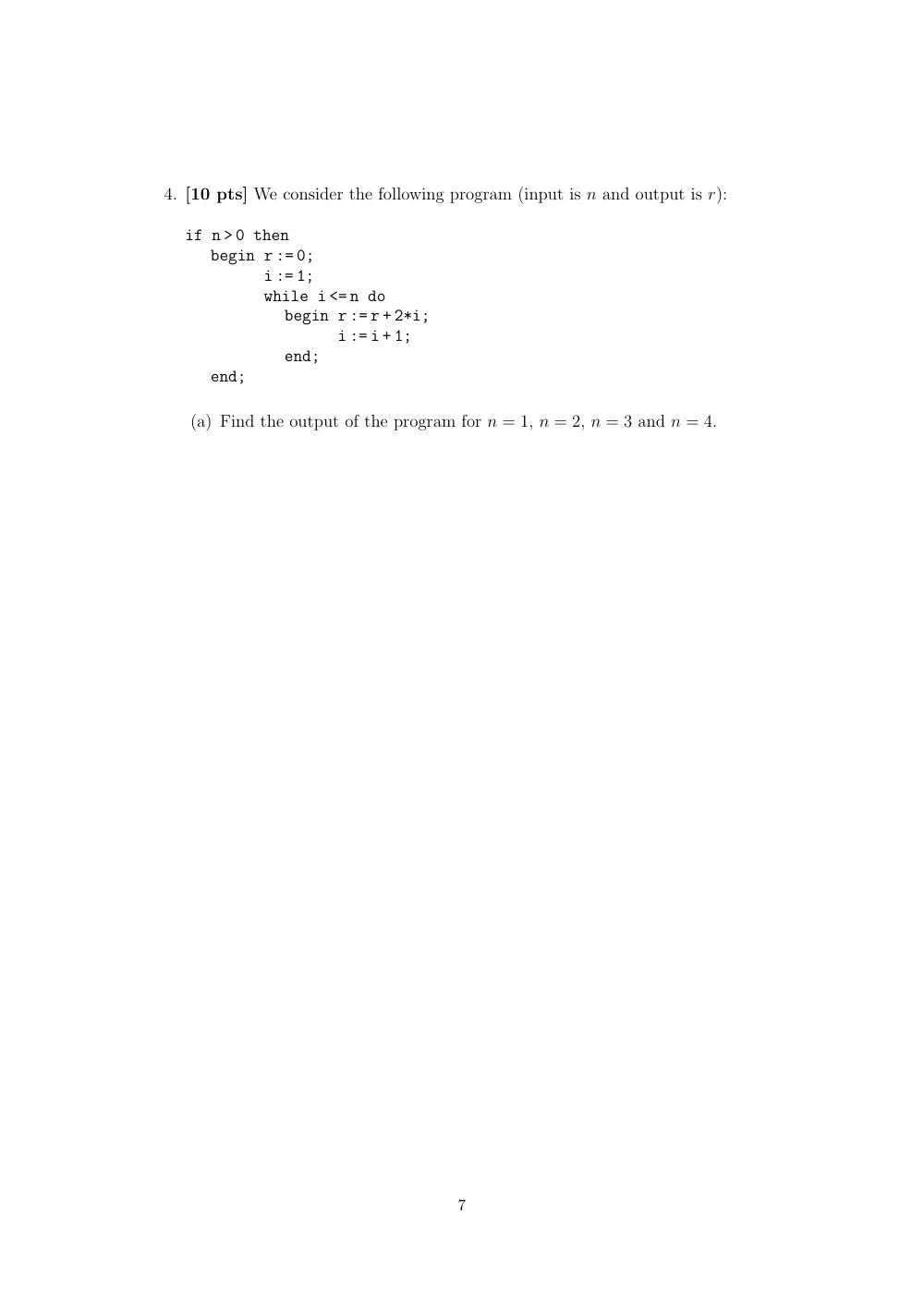 MTH 207 Final, Fall 2011, page 7