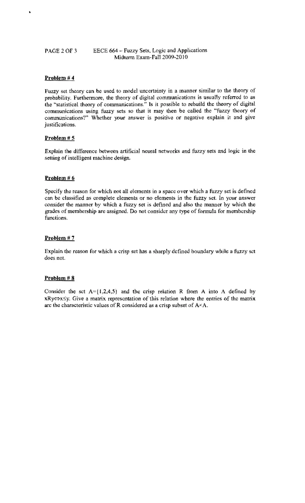 EECE 664 Midterm, Fall 2013, page 2