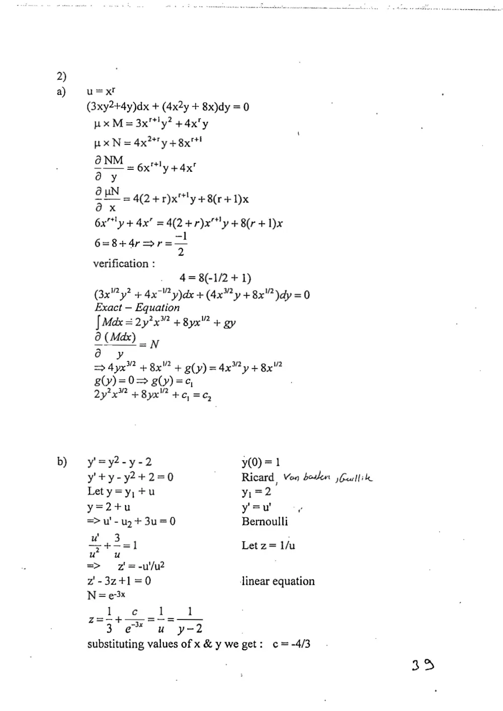 MATH 202 Exam 1 with Solution, page 3
