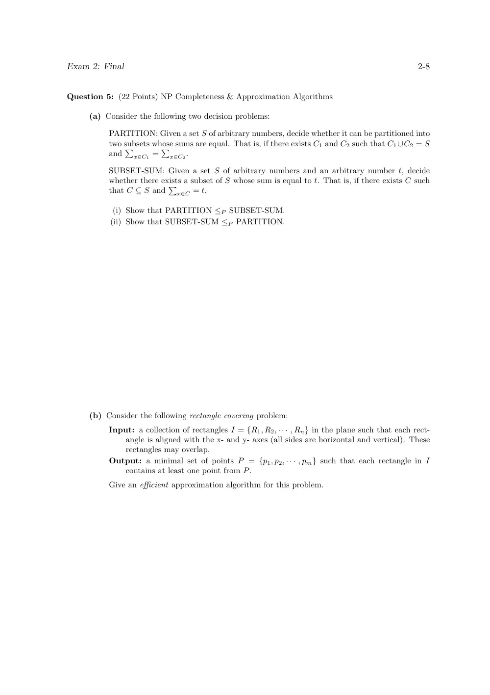 CMPS 356 Final, Fall 2005, page 8